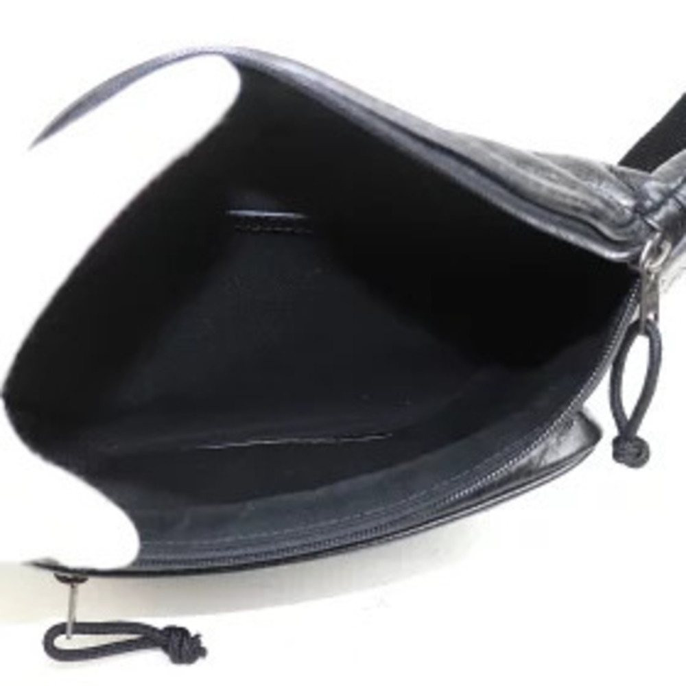 Balenciaga Explorer Belt Pack Gray Calf Leather Body Bag Waist Clutch Bum P - Picture 10 of 13